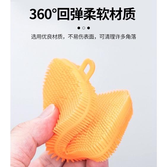 多功能洗碗刷 超柔軟洗碗刷 加厚清潔刷 廚房洗鍋碗布 不沾油漬 蔬菜水果清洗刷 廚房清潔刷 不沾油漬 廚房洗碗布-細節圖4
