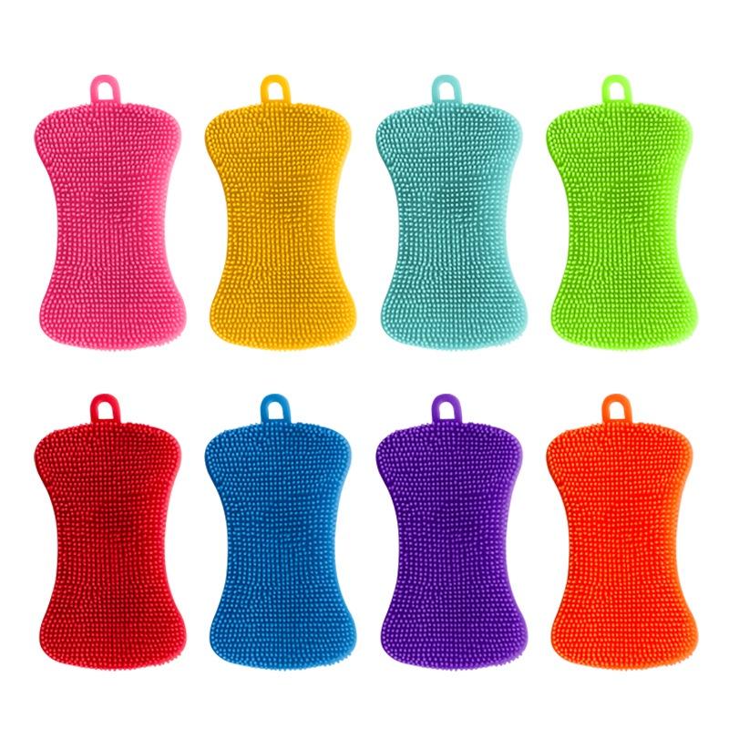 多功能洗碗刷 超柔軟洗碗刷 加厚清潔刷 廚房洗鍋碗布 不沾油漬 蔬菜水果清洗刷 廚房清潔刷 不沾油漬 廚房洗碗布-細節圖6