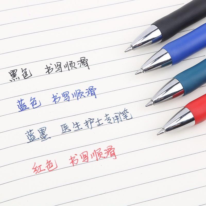 按動式中性筆 子彈頭原子筆 學生原子筆 辦公用品書寫筆筆芯 文具用品 水性筆 大容量耐寫 辦公學習用品 0.5mm子彈頭-細節圖5