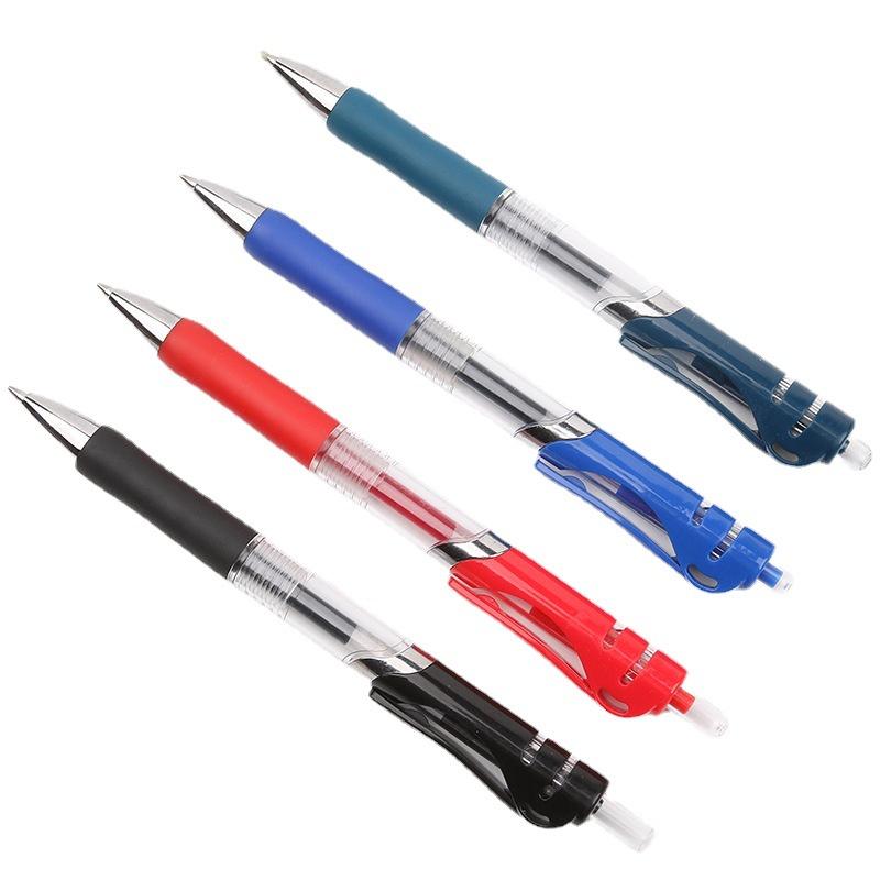 按動式中性筆 子彈頭原子筆 學生原子筆 辦公用品書寫筆筆芯 文具用品 水性筆 大容量耐寫 辦公學習用品 0.5mm子彈頭-細節圖8