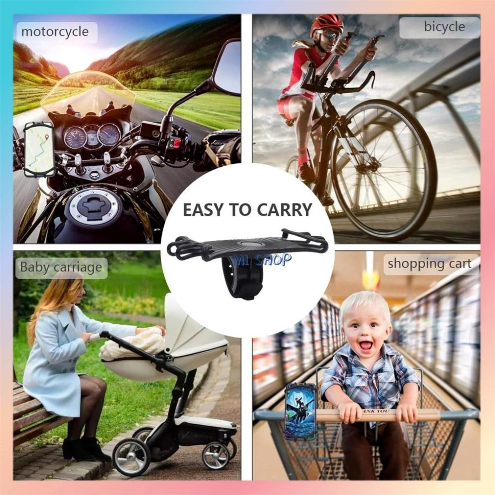 360度可旋轉手機支架 手機支架 導航支架 可旋轉導航手機支架 導航支架 摩托車手機支架 自行車手機支架矽膠綁帶支架-細節圖8