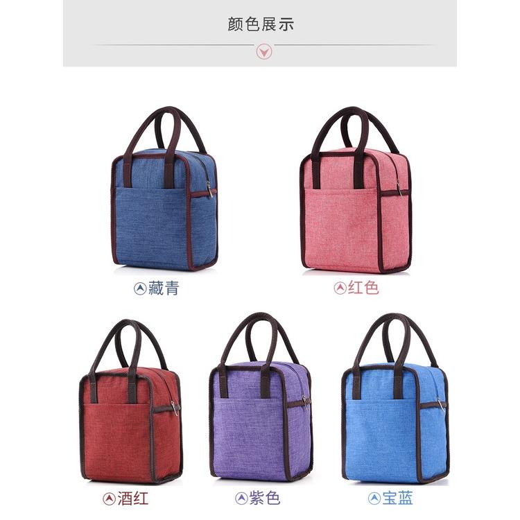 日式保溫便當袋 保冰袋 牛津布保溫袋 飯盒包 手提保溫袋 便當包 加厚帶飯包 保溫便當袋 保冰手提袋-細節圖8