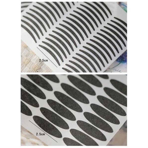 韓國黑色雙眼皮貼新手必備 黑色雙眼皮貼眼線 貼雙眼皮膠條 紙質雙眼皮貼 深邃貓眼妝-細節圖2