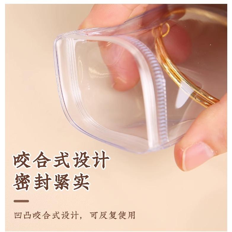 首飾密封袋 首飾密封袋 密封收納袋 飾品首飾袋 飾品包裝袋 耳環耳釘收納袋 珠寶文玩密封袋 透明袋 首飾袋-細節圖5