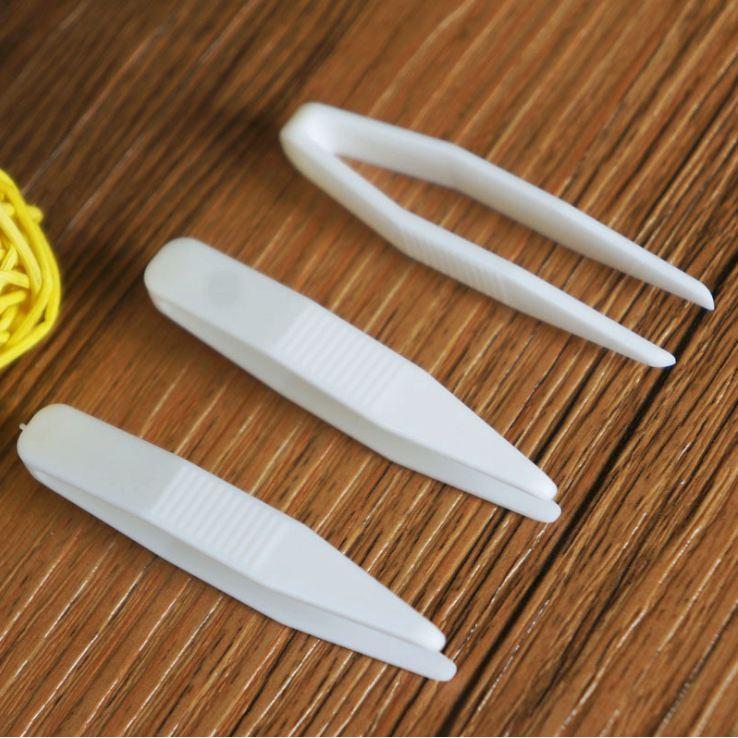 雙眼皮貼輔助夾 隱形眼鏡鑷子 美容工具輔助夾 雙眼皮貼輔助工具 鑷子夾 雙眼皮貼輔助夾 白色小夾子 防滑面膜夾-細節圖3