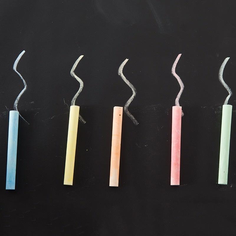 100支 白色粉筆 彩色粉筆 黑綠板配件 辦公教學 無塵粉筆 白色教學粉筆彩色粉筆 教師書寫工具 彩色無塵粉筆-細節圖3