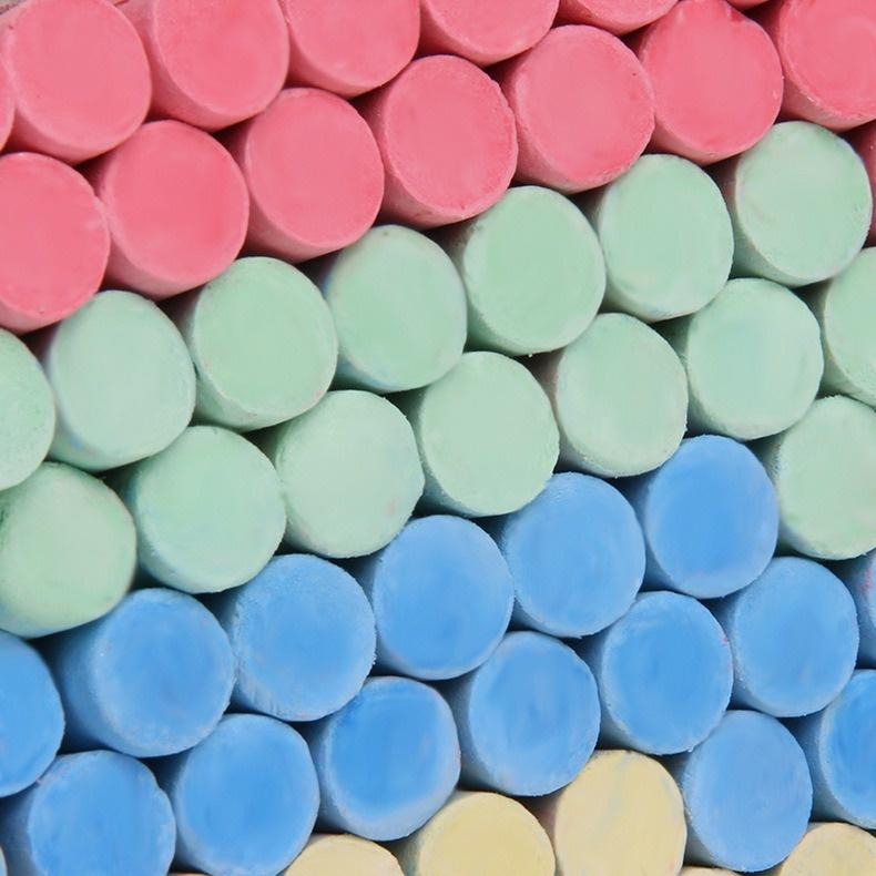 100支 白色粉筆 彩色粉筆 黑綠板配件 辦公教學 無塵粉筆 白色教學粉筆彩色粉筆 教師書寫工具 彩色無塵粉筆-細節圖6