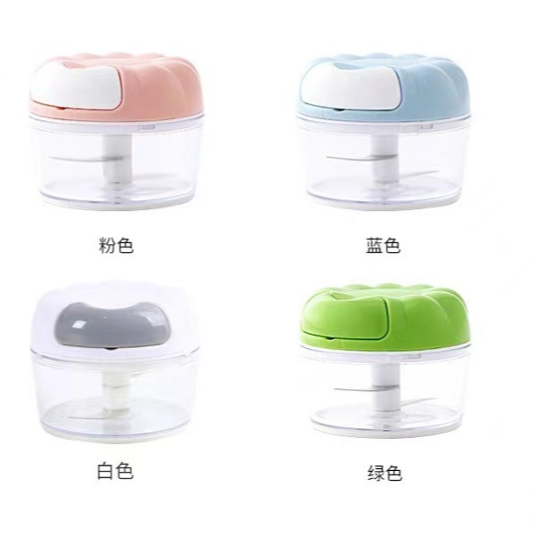 蒜泥神器 手動拉蒜器 搗蒜器 壓蒜器 打蒜器 攪蒜器 家用蒜蓉蒜末打蒜器 多功能迷你切蒜器 家用手拉料理器 迷你料理器-規格圖9