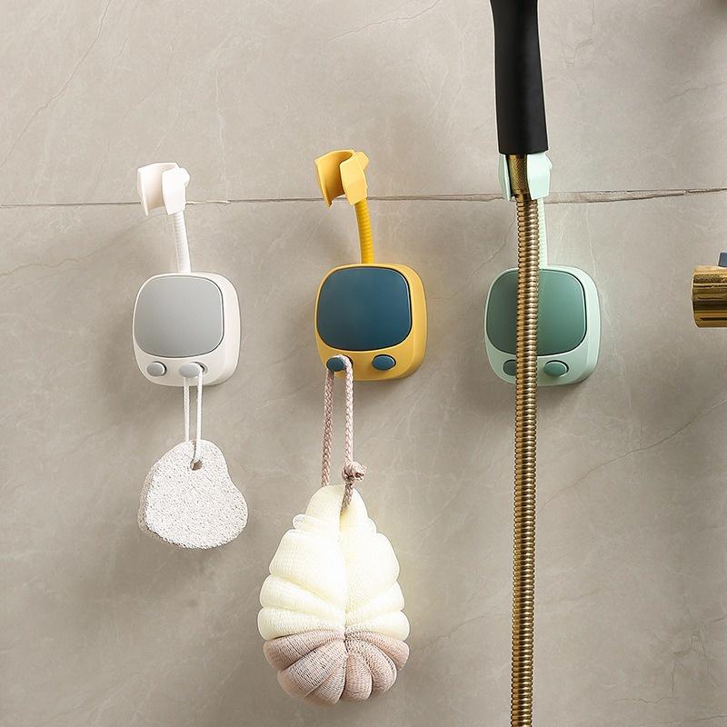 免打孔萬向花灑支架 萬向蓮蓬頭支架 360度旋轉蓮蓬頭支架 可調節蓮蓬頭支架 蓮蓬頭支架 蓮蓬頭架 蓮蓬頭掛架-細節圖2