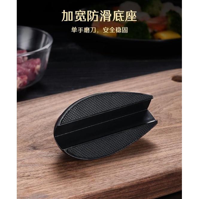 兩段磨刀器 便攜式磨刀器 兩段式磨刀器 多功能快速磨刀石 廚房磨刀工具 新款創意迷你磨刀器 廚房磨刀工具家用-細節圖5