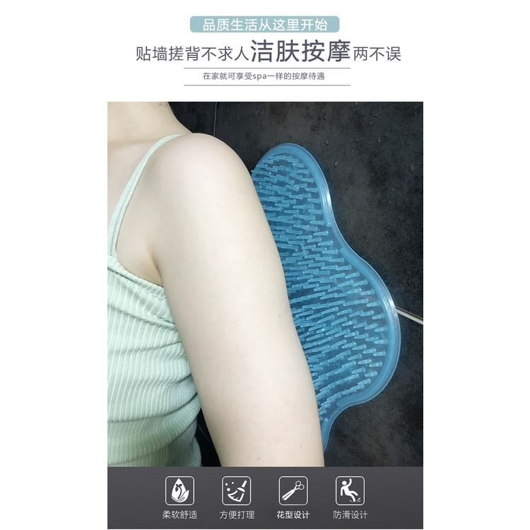 搓澡神器 按摩墊 浴室按摩防滑墊 矽膠懶人洗腳搓澡器 按摩墊 搓背按摩墊 腳底去死皮 洗腳刷 浴室吸盤防滑墊-細節圖2