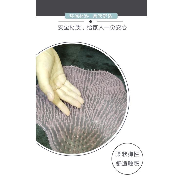 搓澡神器 按摩墊 浴室按摩防滑墊 矽膠懶人洗腳搓澡器 按摩墊 搓背按摩墊 腳底去死皮 洗腳刷 浴室吸盤防滑墊-細節圖4