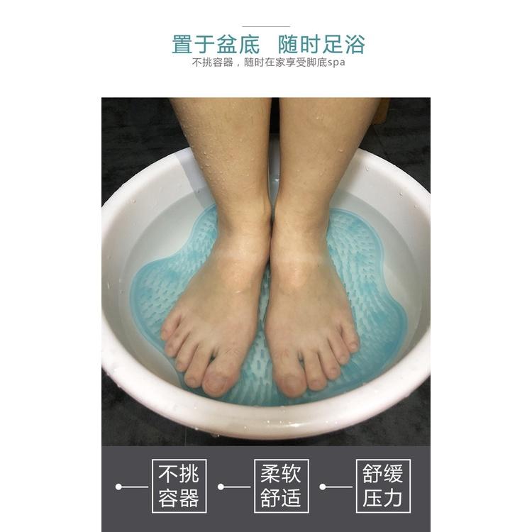 搓澡神器 按摩墊 浴室按摩防滑墊 矽膠懶人洗腳搓澡器 按摩墊 搓背按摩墊 腳底去死皮 洗腳刷 浴室吸盤防滑墊-細節圖8