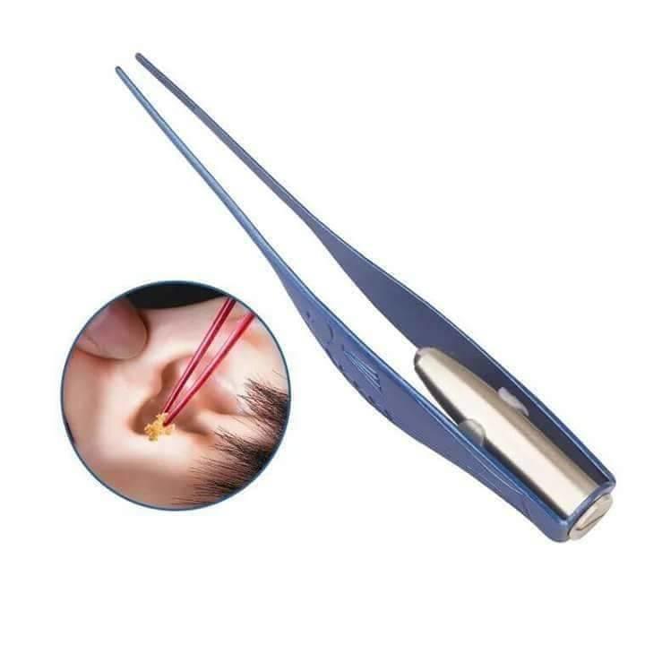 LED發光耳夾 帶燈發光挖耳夾 超好用  LED燈鑷子挖耳神器 發光耳勺兒童寶寶挖耳耳屎帶燈鑷子采耳帶燈-細節圖3