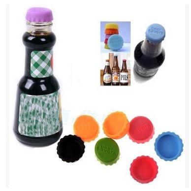 矽膠酒瓶紅酒蓋 6枚入 糖果色醬油蓋 米酒蓋 啤酒蓋 調味瓶蓋  保鮮蓋 酒瓶蓋 紅酒啤酒蓋6枚入 家居廚房露營-細節圖4