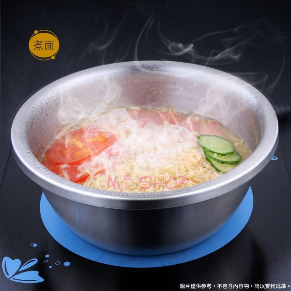 淘米瀝水籃🥰不銹鋼碗盆套裝 不銹鋼盆瀝水籃套裝 304食品級加厚洗菜盆 家用廚房 22cm烘焙盆 24cm瀝水籃-細節圖2