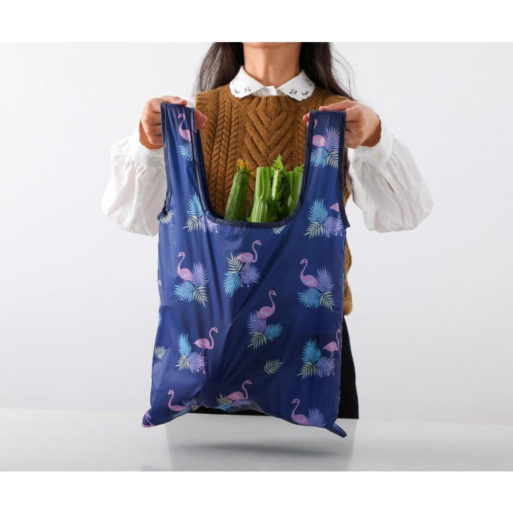 日式折疊購物袋 超大購物袋 超市買菜購物袋 摺疊收納袋 折疊攜帶式超大購物袋 環保袋 環保購物袋-細節圖3