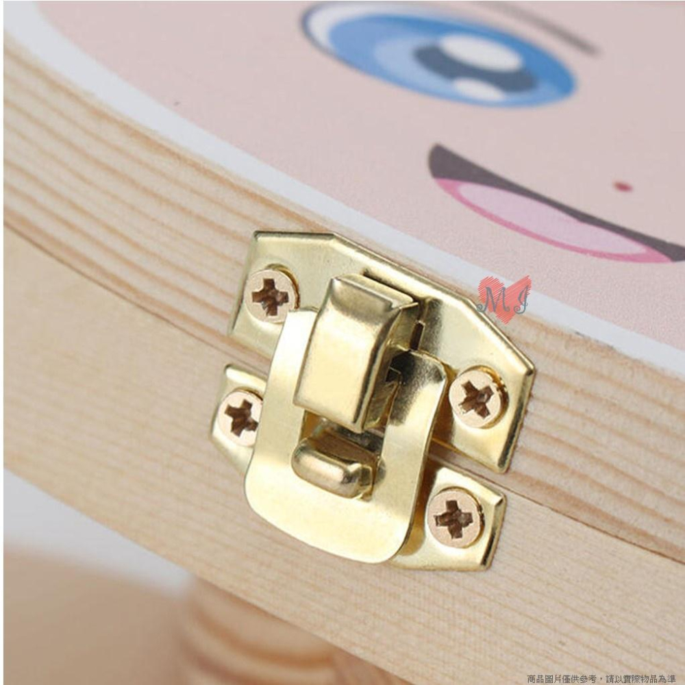 中文乳牙盒 木製彩繪乳牙盒 嬰兒乳牙盒 乳牙保存收藏盒 創意實木收藏盒 繁體中文版 男孩女孩 牙屋收納盒-細節圖2