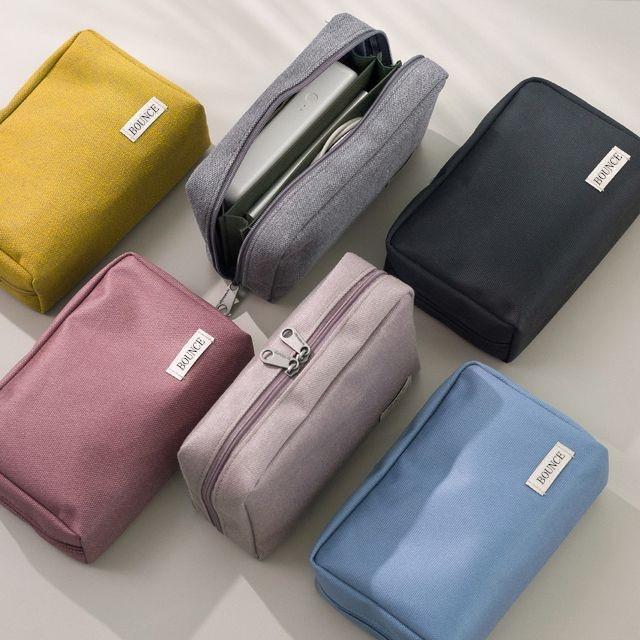 存摺包 韓國防水厚尼龍布 文具包 數碼收納包 印章存摺理財包 整理化妝包 印章包-細節圖2