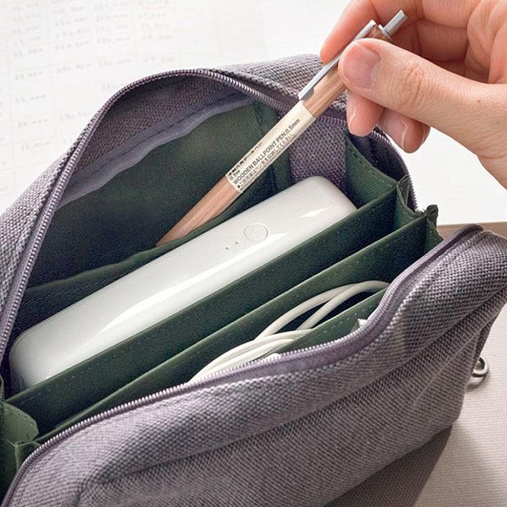 存摺包 韓國防水厚尼龍布 文具包 數碼收納包 印章存摺理財包 整理化妝包 印章包-細節圖3