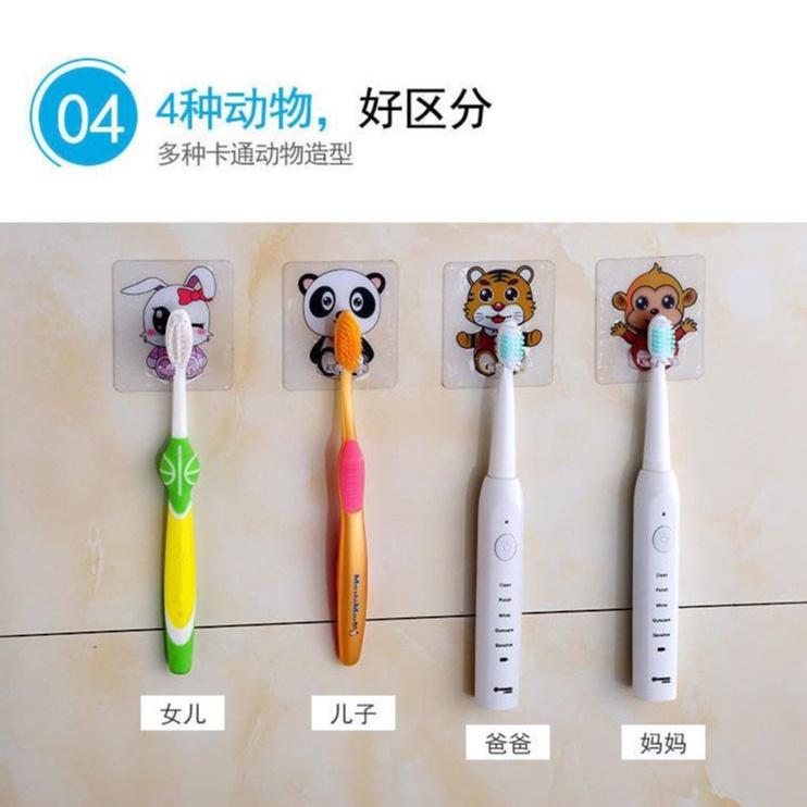 牙刷收納掛勾 插頭收納掛勾 刮鬍刀收納架 無痕壁掛牙刷架置物架 吸壁式 衛生間壁掛 電源線掛鉤 無痕牙刷架-細節圖5
