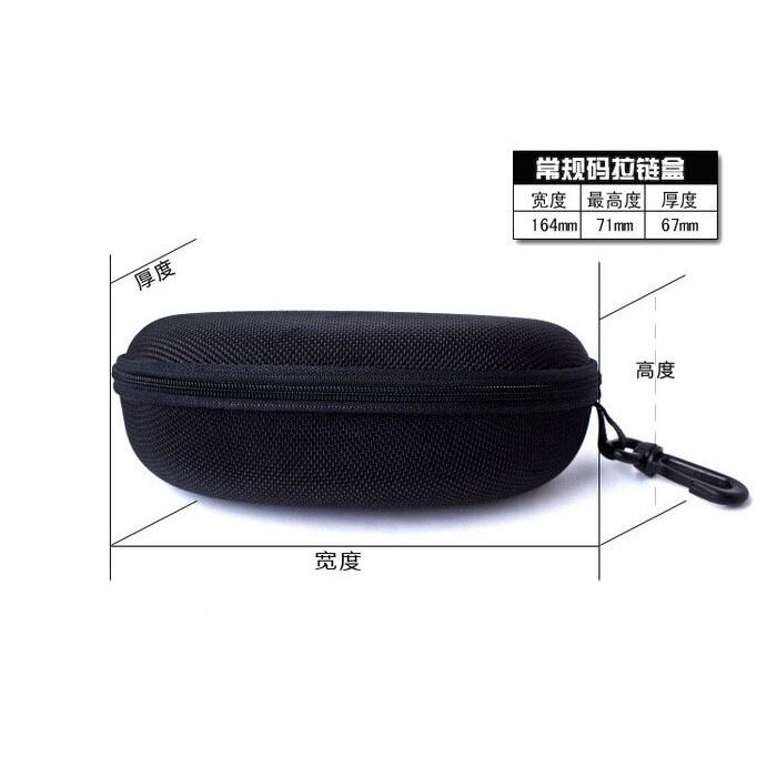 帶掛勾抗壓眼鏡盒 加大防壓拉鍊眼鏡盒 防摔眼鏡盒 眼鏡拉鍊盒 耐壓抗壓眼鏡盒 太陽眼鏡盒 眼鏡收納盒-細節圖3