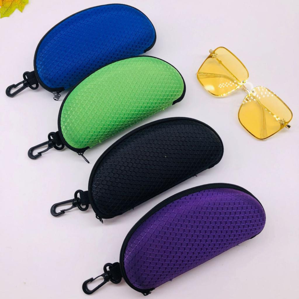 帶掛勾抗壓眼鏡盒 加大防壓拉鍊眼鏡盒 防摔眼鏡盒 眼鏡拉鍊盒 耐壓抗壓眼鏡盒 太陽眼鏡盒 眼鏡收納盒-細節圖4