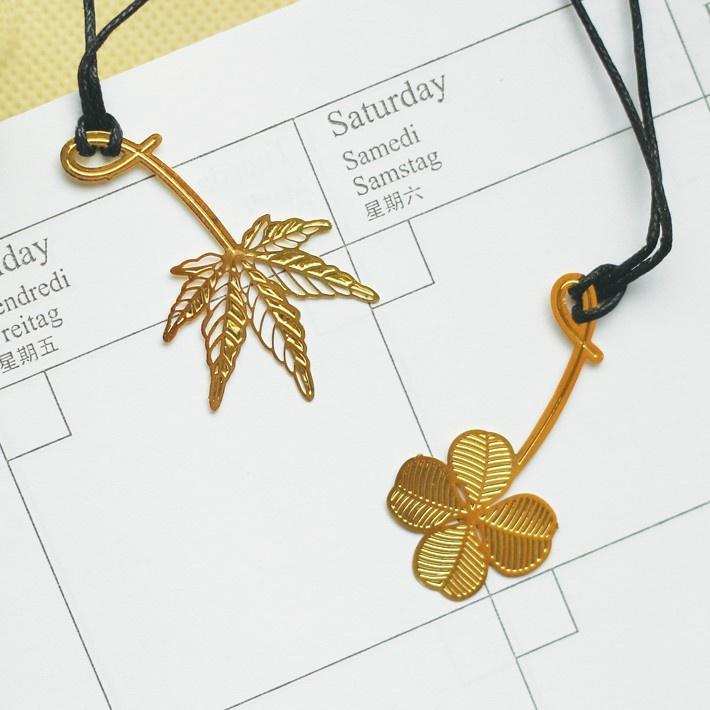 淡雅清新花草物語書簽 花草物語書簽 韓國植物書籤  金屬書簽 創意禮物 文具用品-細節圖3