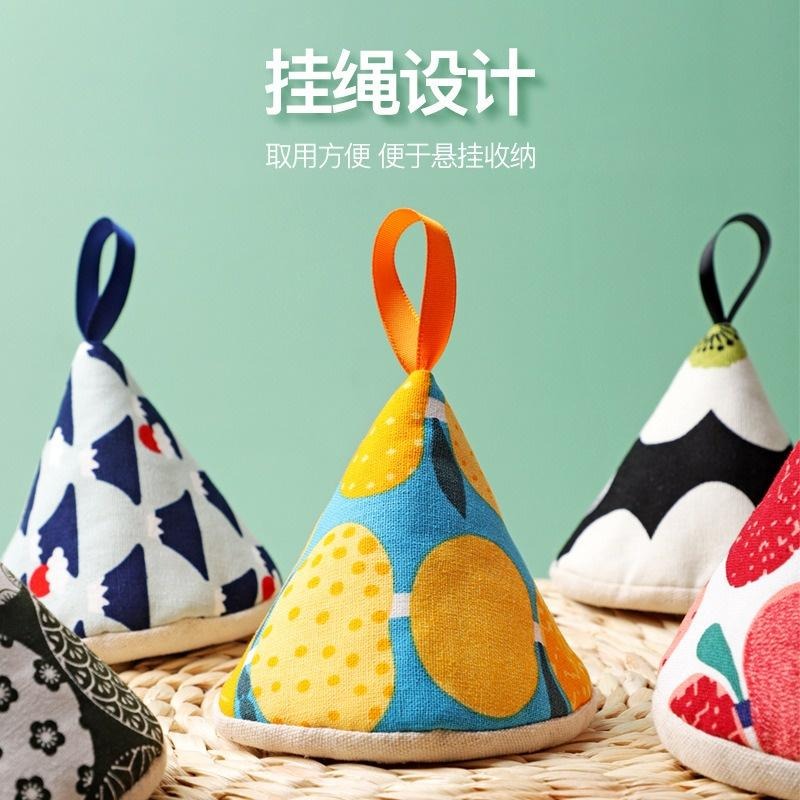 🎏日式三角防燙鍋帽🎏加厚隔熱手套 可愛水果鍋耳套 廚房鍋把手 砂鍋 琺瑯鍋 鑄鐵鍋 隔熱手套-細節圖3