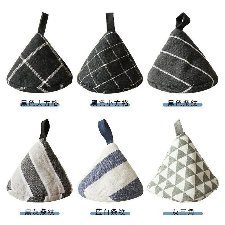 🎏日式三角防燙鍋帽🎏加厚隔熱手套 可愛水果鍋耳套 廚房鍋把手 砂鍋 琺瑯鍋 鑄鐵鍋 隔熱手套-細節圖8