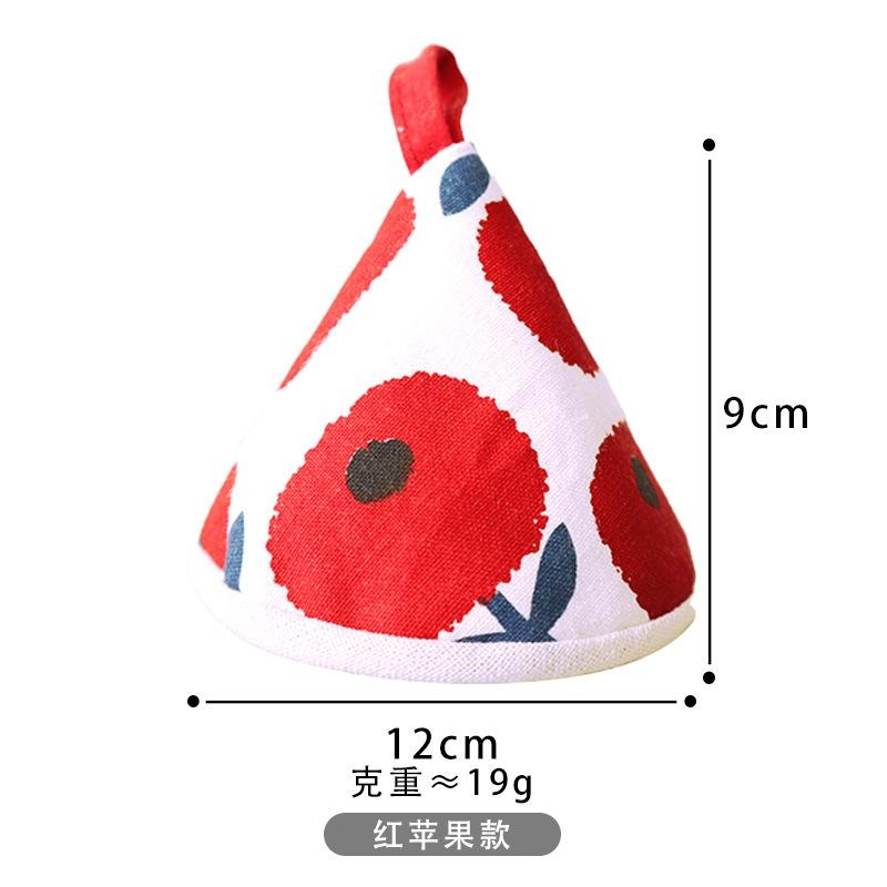 🎏日式三角防燙鍋帽🎏加厚隔熱手套 可愛水果鍋耳套 廚房鍋把手 砂鍋 琺瑯鍋 鑄鐵鍋 隔熱手套-細節圖9