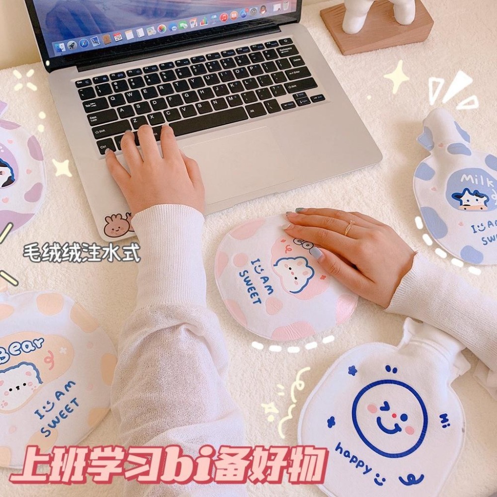 卡通注水暖水袋 卡通注水暖水袋 隨身迷你暖手寶 學生 可愛保暖敷肚子 太空人注水熱水袋 動物毛絨熱水袋-細節圖3