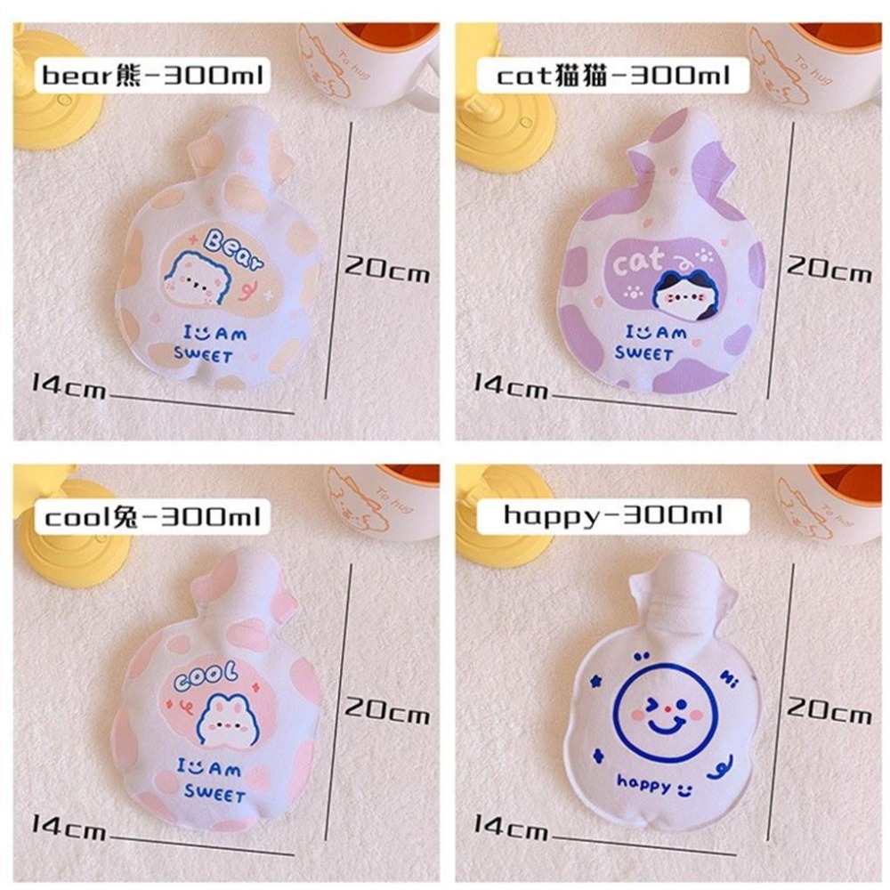 卡通注水暖水袋 卡通注水暖水袋 隨身迷你暖手寶 學生 可愛保暖敷肚子 太空人注水熱水袋 動物毛絨熱水袋-細節圖6