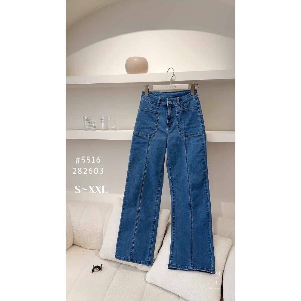 ㊙️#5516 ㊙️「 貼袋車線寬褲 」㊙️  真心被問爆，刺繡上衣上架後 天天！ ㊙️天天都有私訊問褲子㊙️-細節圖2