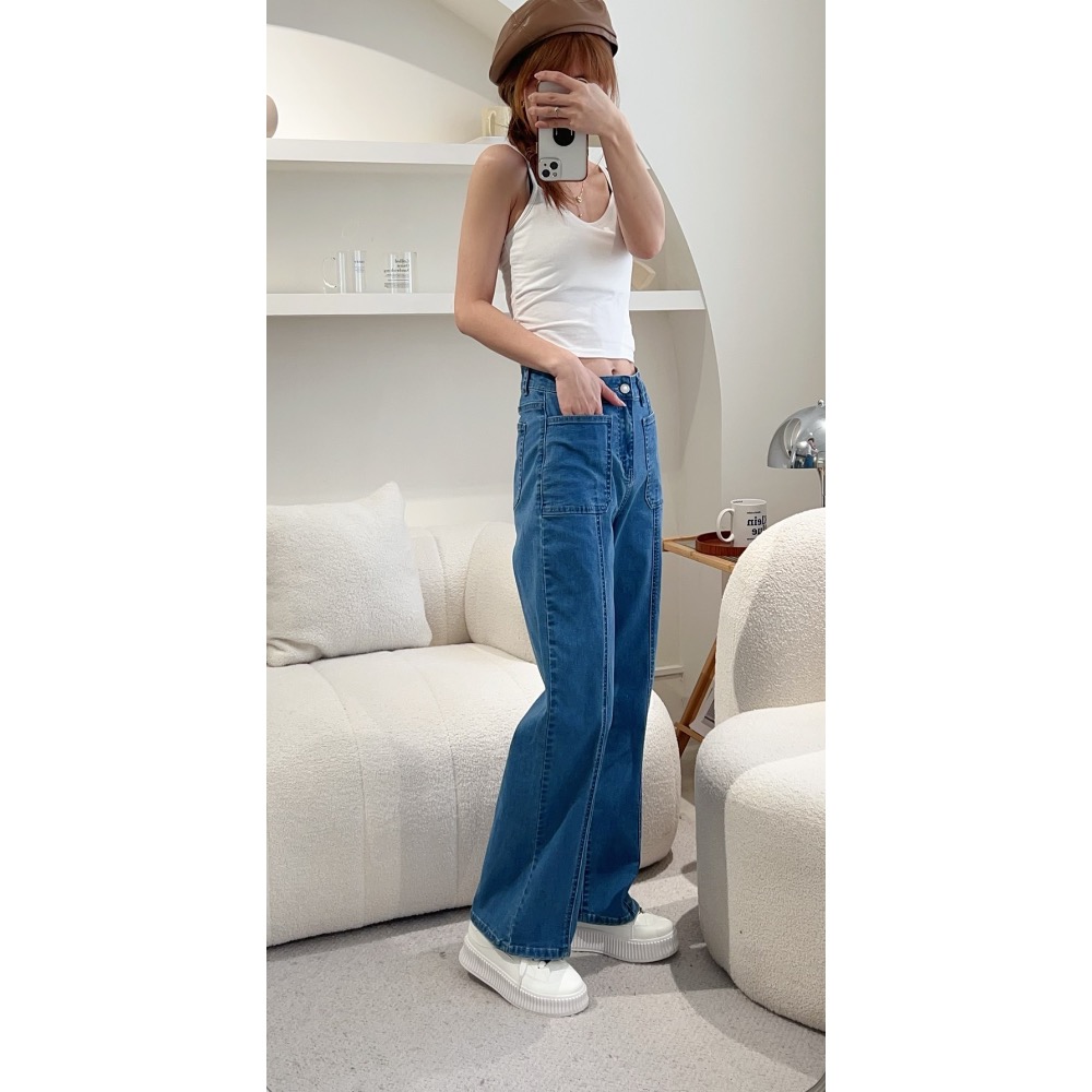 ㊙️#5516 ㊙️「 貼袋車線寬褲 」㊙️  真心被問爆，刺繡上衣上架後 天天！ ㊙️天天都有私訊問褲子㊙️-細節圖4