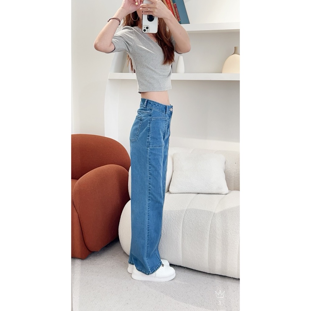 ㊙️#5516 ㊙️「 貼袋車線寬褲 」㊙️  真心被問爆，刺繡上衣上架後 天天！ ㊙️天天都有私訊問褲子㊙️-細節圖8