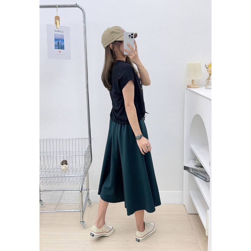 ㊙️#0807㊙️🈶傘擺寬褲裙🈶㊙️-細節圖6