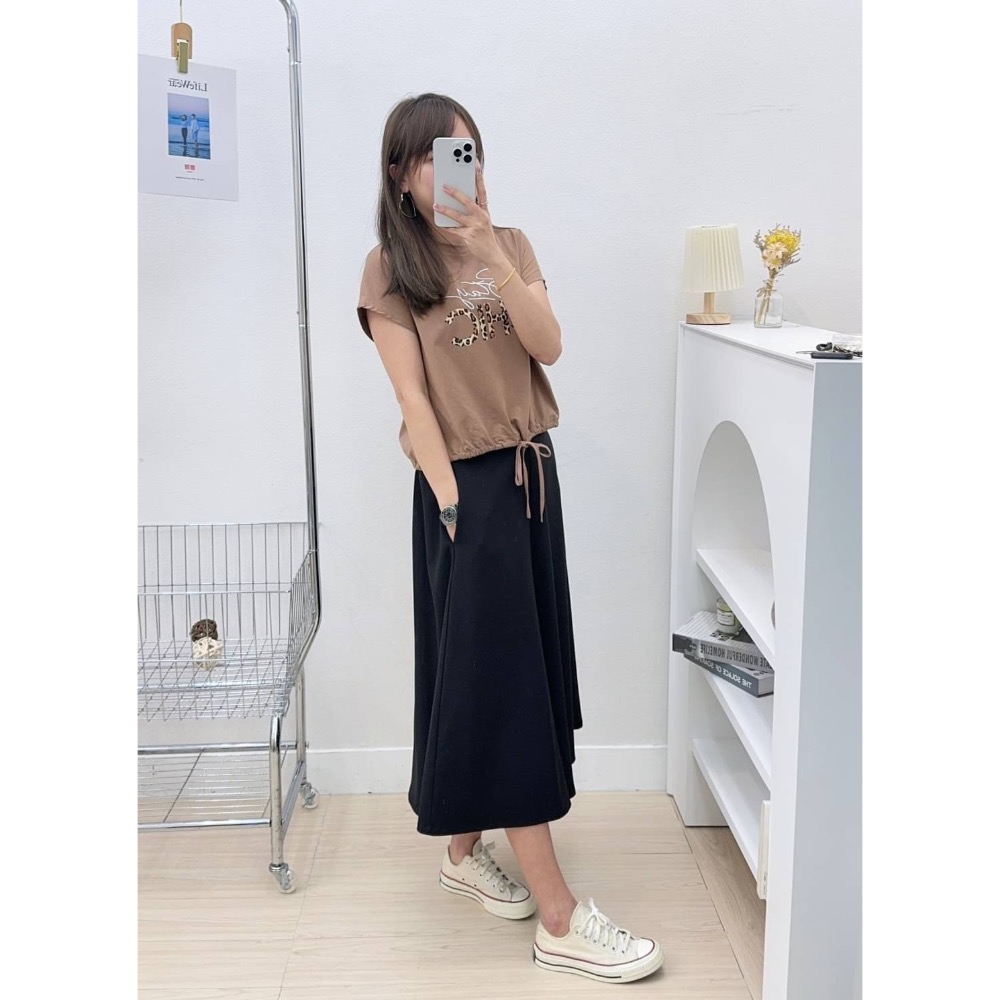 ㊙️#0807㊙️🈶傘擺寬褲裙🈶㊙️-細節圖9