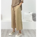 ✴️#4551 ✴️純色棉麻寬褲✴️ ❤️有「大地色系」❤️「粉嫩小姊姊」 ❤️都好好看喔！❤️-規格圖11