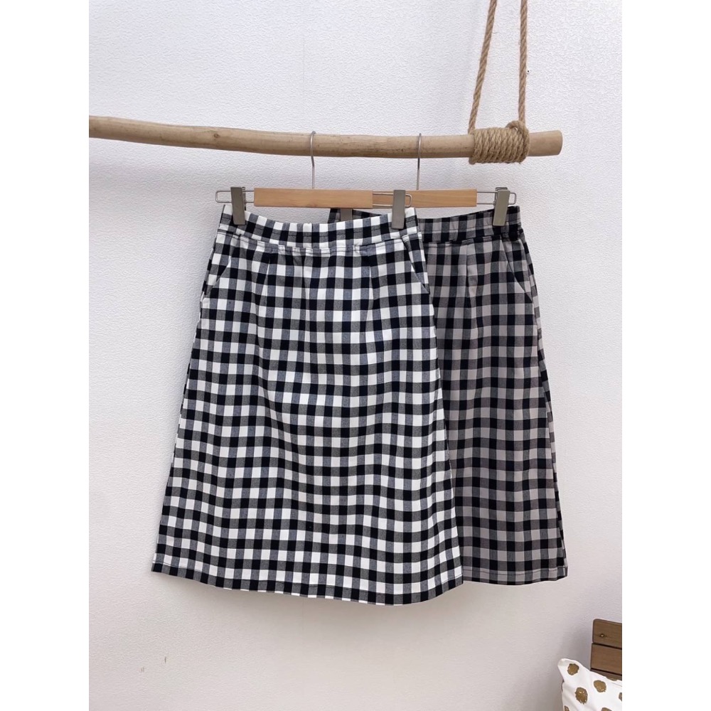 ❤️現貨❤️#0781  ❤️經典格子裙❤️  C010 黑/咖❤️-細節圖8