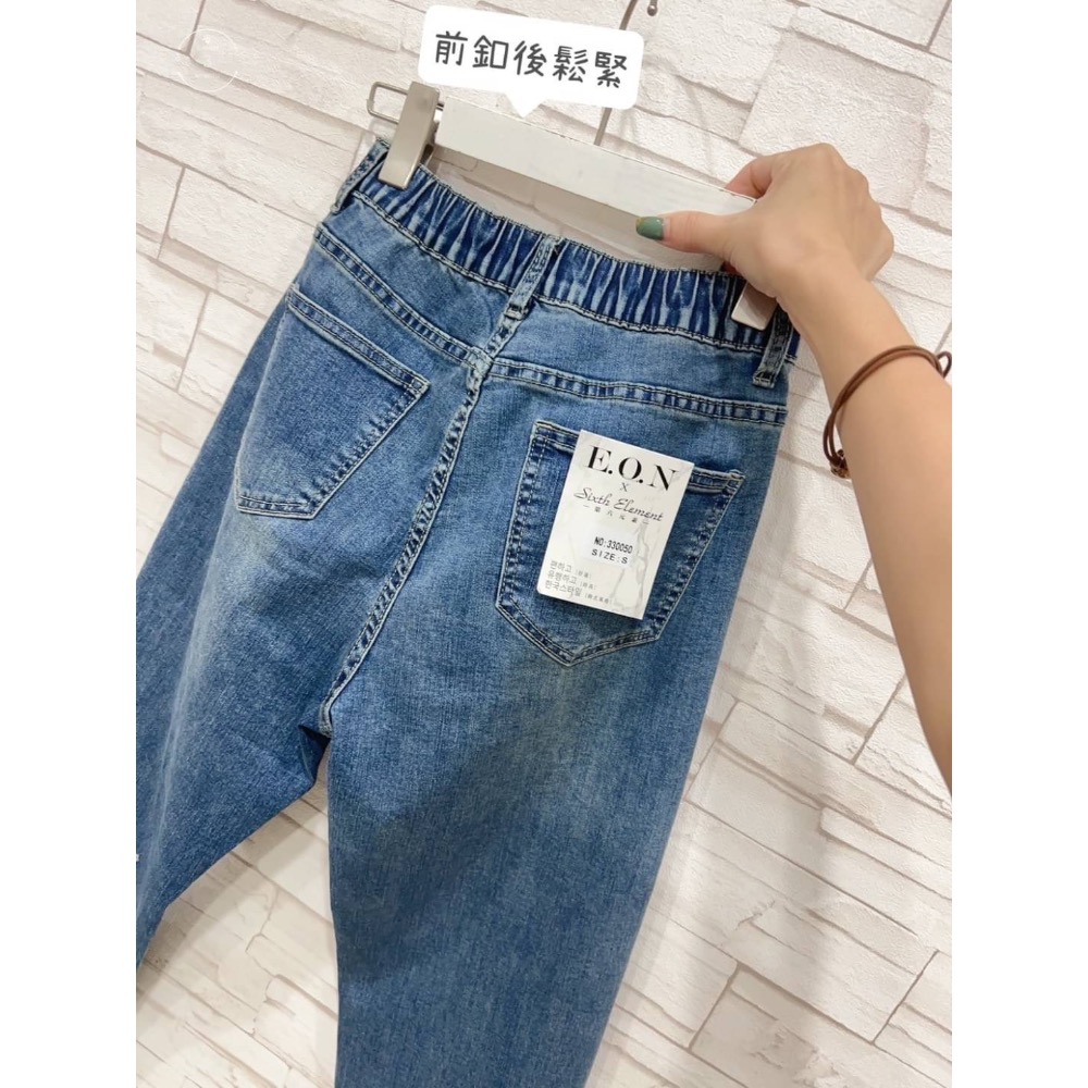 ✴️現貨✴️#330050 ❤️「 一釦 復古刷色單寧 」  ❤️✴️E.O.N & 第六元素聯名系列✴️-細節圖11