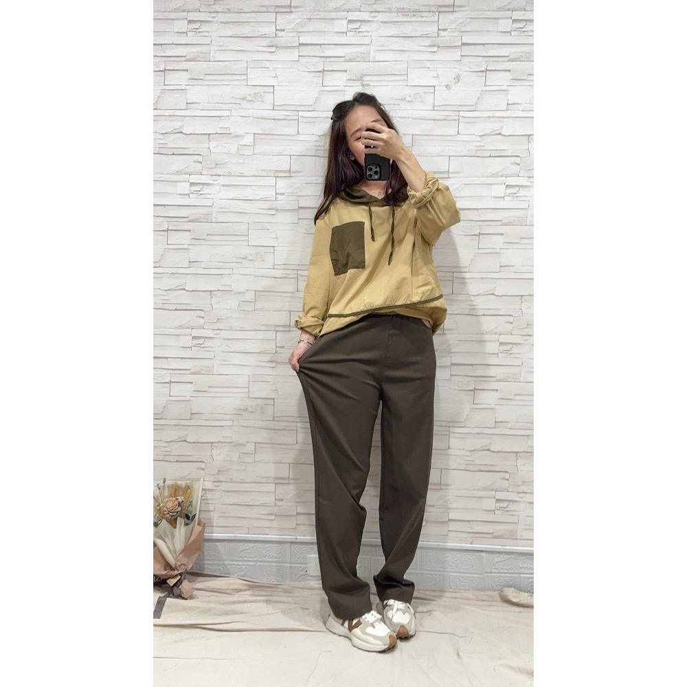 D0795 腰頭配色落地褲-細節圖5