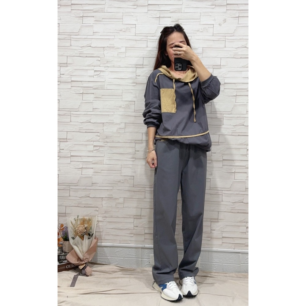 D0795 腰頭配色落地褲-細節圖6