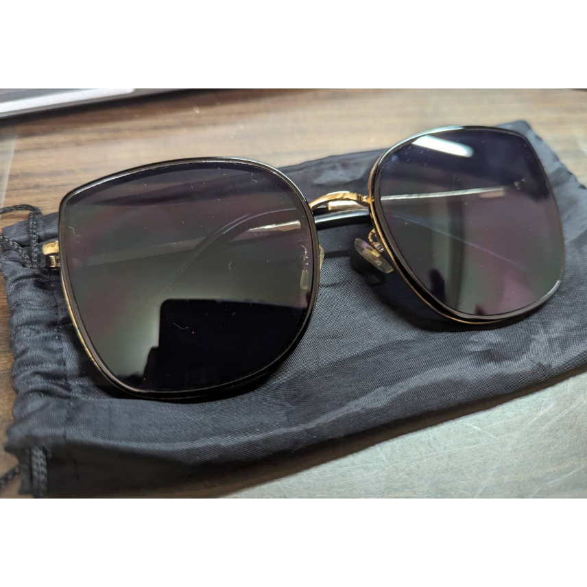 太陽眼鏡 墨鏡 復古太陽眼鏡 抗UV400 方框太陽眼鏡 膠條包邊方框墨鏡 大方框 歐美時尚方框小臉太陽眼鏡-細節圖2