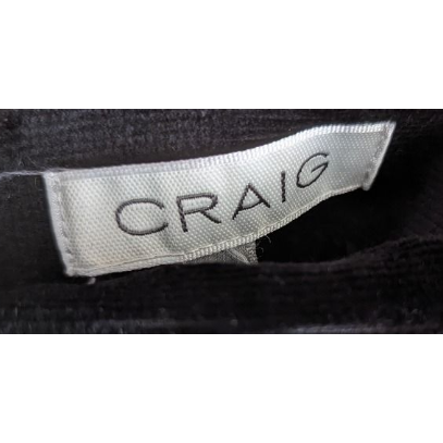 CRAIG 黑裙 燈芯絨裙 專櫃 A字裙 短裙 黑色 穿著 燈芯絨 a字裙-細節圖3