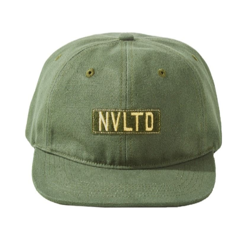 鴨舌帽 NVLTD caco navy 軍綠色 穿著 帽子 布章斜紋老帽 軍綠 老帽