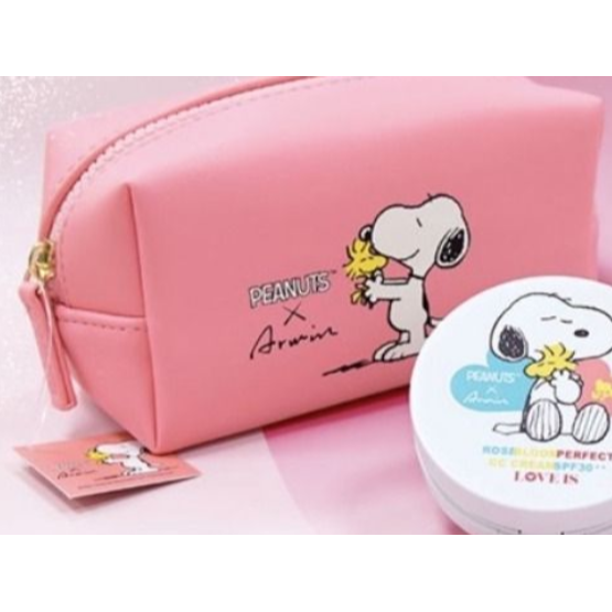 SNOOPY 聯名限定化妝包 化妝包 筆袋 收納袋 史努比 雅聞 倍優 文具-細節圖2