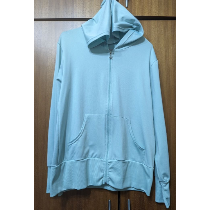 外套 淺綠色外套 粉紅色點點點外套 連帽 防曬外套 穿著 連帽外套 連帽 淺綠色 藍 檸檬黃-細節圖3