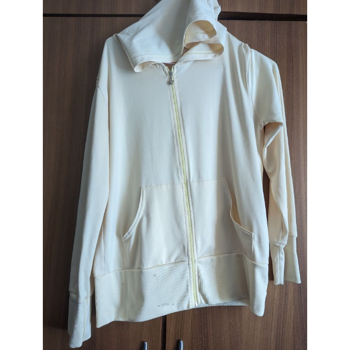 外套 淺綠色外套 粉紅色點點點外套 連帽 防曬外套 穿著 連帽外套 連帽 淺綠色 藍 檸檬黃-細節圖5