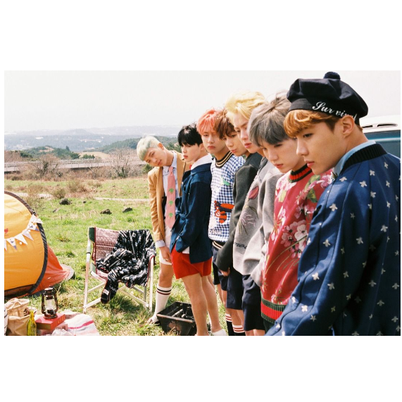 BTS 防彈少年團 puma count star 摺紙 立卡 小卡 贈 花樣年華 海報-細節圖5